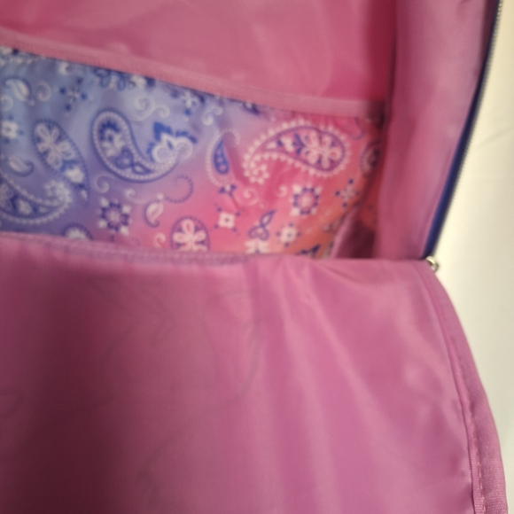 Wonder Nation Holographic Unicorn Bag with Gold Fringe Backpack NWT. - Picture 5 of 7